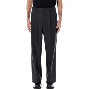 SUNFLOWER Pleated Wool Trousers Men ANTHRACITE Pants
